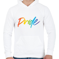 PRINTFASHION Pride-PNG-Photo - Férfi kapucnis pulóver - Fehér férfi pulóver, kardigán