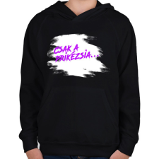 PRINTFASHION Prikézsia - Sötét háttérre - Gyerek kapucnis pulóver - Fekete gyerek pulóver, kardigán