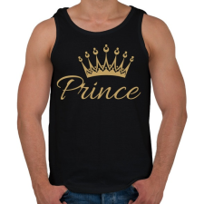 PRINTFASHION Prince - Férfi atléta - Fekete atléta, trikó
