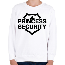 PRINTFASHION Princess security - Gyerek pulóver - Fehér gyerek pulóver, kardigán