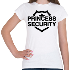 PRINTFASHION Princess security - Női póló - Fehér női póló