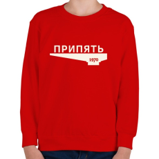 PRINTFASHION Pripjaty - Gyerek pulóver - Piros