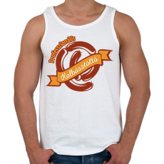 PRINTFASHION Pro Kolbásztöltő - Férfi atléta - Fehér