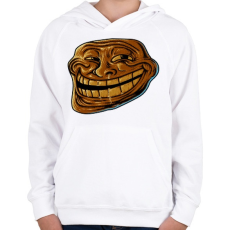 PRINTFASHION Problem? - Gyerek kapucnis pulóver - Fehér