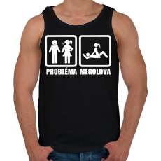 PRINTFASHION Probléma megoldva - Férfi atléta - Fekete