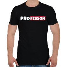 PRINTFASHION PROFESSOR - Férfi póló - Fekete