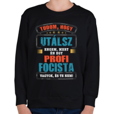 PRINTFASHION Profi focista - Gyerek pulóver - Fekete