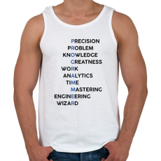 PRINTFASHION Programmer (black) - Férfi atléta - Fehér