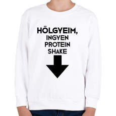 PRINTFASHION Protein Shake - Gyerek pulóver - Fehér
