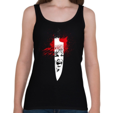 PRINTFASHION Psycho - Női atléta - Fekete női trikó