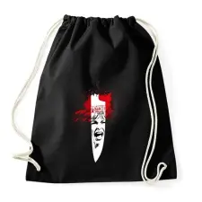PRINTFASHION Psycho - Sportzsák, Tornazsák - Fekete tornazsák