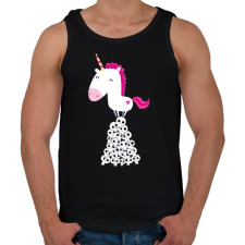 PRINTFASHION Pszichokornis - Férfi atléta - Fekete atléta, trikó