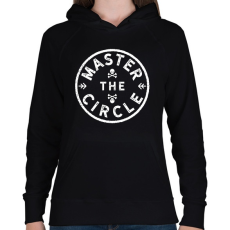 PRINTFASHION PUBG - A kör mester - Női kapucnis pulóver - Fekete