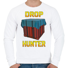 PRINTFASHION PUBG - Drop Hunter - Férfi pulóver - Fehér férfi pulóver, kardigán