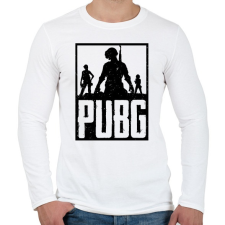 PRINTFASHION PUBG - Férfi hosszú ujjú póló - Fehér férfi póló