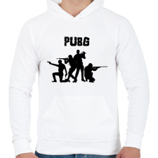 PRINTFASHION Pubg - Férfi kapucnis pulóver - Fehér férfi pulóver, kardigán