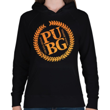 PRINTFASHION PUBG LOGO - Női kapucnis pulóver - Fekete női pulóver, kardigán