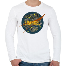 PRINTFASHION PUBG NASA: ERANGEL - Férfi hosszú ujjú póló - Fehér