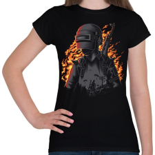 PRINTFASHION PUBG - Női póló - Fekete női póló