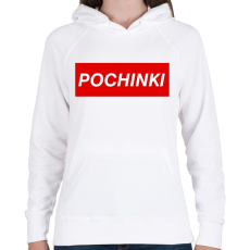 PRINTFASHION PUBG - Pochinki - Női kapucnis pulóver - Fehér