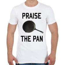 PRINTFASHION PUBG - Praise the Pan - Férfi póló - Fehér férfi póló