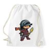 PRINTFASHION PUBG - Sportzsák, Tornazsák - Fehér