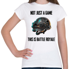 PRINTFASHION PUBG - This is Battle Royale (Fekete) - Női póló - Fehér