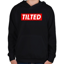 PRINTFASHION PUBG TILTED - Gyerek kapucnis pulóver - Fekete gyerek pulóver, kardigán
