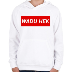 PRINTFASHION PUBG - WADU HEK - Gyerek kapucnis pulóver - Fehér