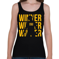 PRINTFASHION PUBG Winner - Női atléta - Fekete