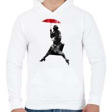 PRINTFASHION Puddle jumper - Férfi kapucnis pulóver - Fehér