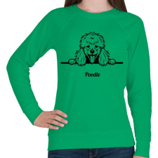 PRINTFASHION Pudli - Női pulóver - Zöld női pulóver, kardigán