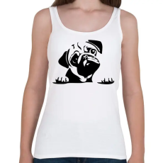 PRINTFASHION pug - Női atléta - Fehér