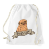 PRINTFASHION Pug's life - Sportzsák, Tornazsák - Fehér
