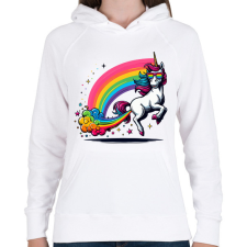 PRINTFASHION Pukikornis - Női kapucnis pulóver - Fehér női pulóver, kardigán