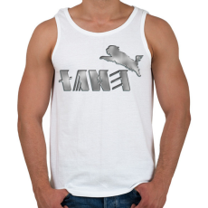 PRINTFASHION puli - Férfi atléta - Fehér