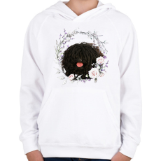 PRINTFASHION puli kutyus - női - Gyerek kapucnis pulóver - Fehér
