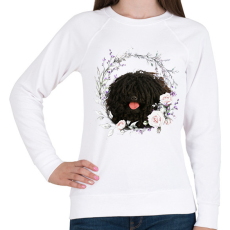 PRINTFASHION puli kutyus - női - Női pulóver - Fehér