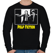 PRINTFASHION Pulp Fiction - Férfi pulóver - Fekete férfi pulóver, kardigán