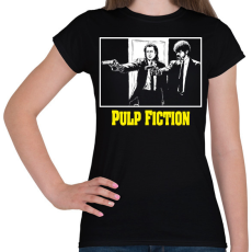 PRINTFASHION Pulp Fiction - Női póló - Fekete