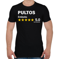 PRINTFASHION Pultos Értékelés ***** 5.0 (69 értékelés) - Férfi póló - Fekete