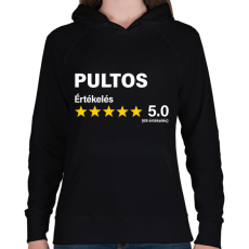 PRINTFASHION Pultos Értékelés ***** 5.0 (69 értékelés) - Női kapucnis pulóver - Fekete