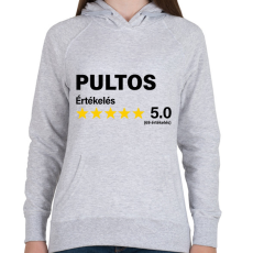 PRINTFASHION Pultos Értékelés ***** 5.0 (69 értékelés) - Női kapucnis pulóver - Sport szürke