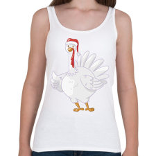 PRINTFASHION Pulyka - Női atléta - Fehér női trikó