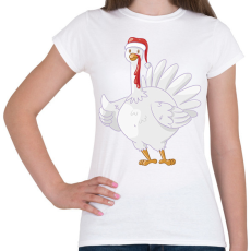 PRINTFASHION Pulyka - Női póló - Fehér