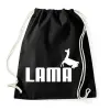 PRINTFASHION Puma Láma paródia - Sportzsák, Tornazsák - Fekete