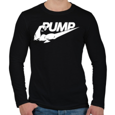 PRINTFASHION PUMP - Férfi hosszú ujjú póló - Fekete