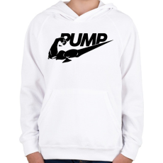 PRINTFASHION PUMP - Gyerek kapucnis pulóver - Fehér