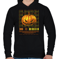 PRINTFASHION Pumpkin - Férfi kapucnis pulóver - Fekete