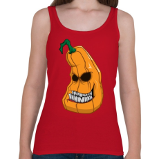 PRINTFASHION Pumpkin head - Női atléta - Cseresznyepiros
